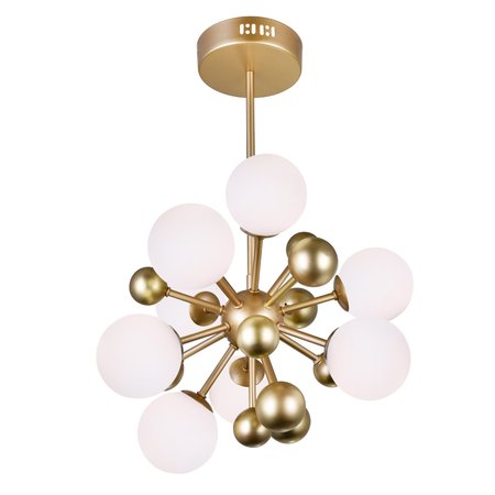 Cwi Lighting 8 Light Chandelier With Sun Gold Finish 1125P16-8-268